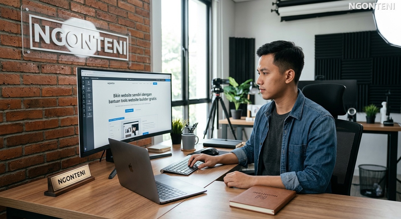 Bikin website sendiri dengan bantuan tools website builder gratis