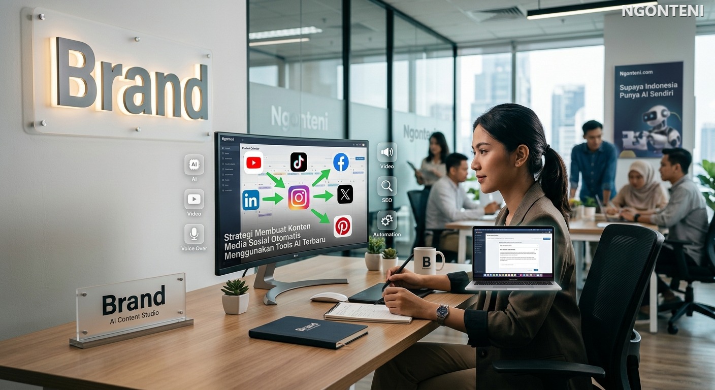 Strategi Membuat Konten Media Sosial Otomatis Menggunakan Tools AI Terbaru