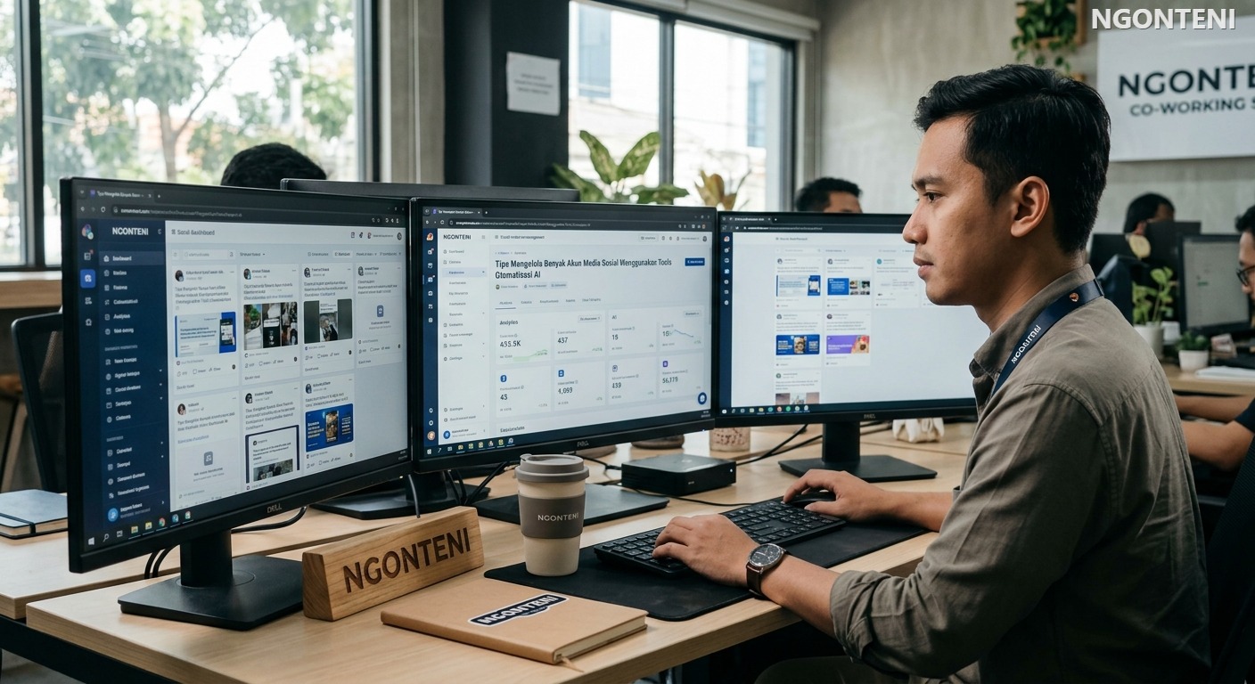 Tips Mengelola Banyak Akun Media Sosial Menggunakan Tools Otomatisasi AI