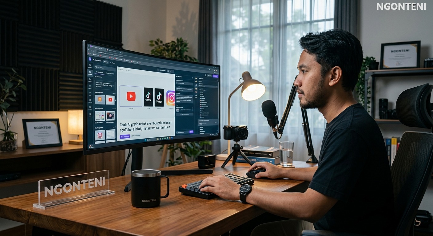 Tools AI gratis untuk membuat thumbnail YouTube, TikTok, Instagram dan lain lain